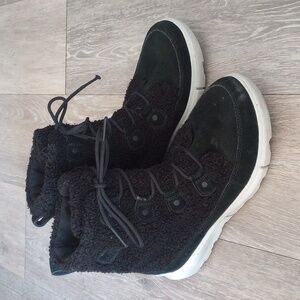 Sorel Black and White Kids Boots